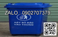 Thùng rác inox A34-A (đen)