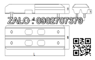 Guốc cao su 450BC 450*124*47 Pitch=154 h=20 Bolt=M14*25 D*d=350*58