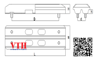 Guốc cao su 320B4 320*130*50 Pitch=155.6 h=18 Bolt=M12 D*d=220*45