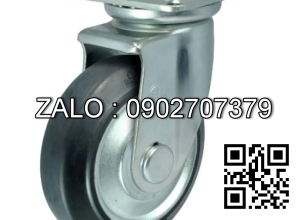 Bánh xe 75x32 2 vòng bi TPR lõinhựa (xám) - cố định