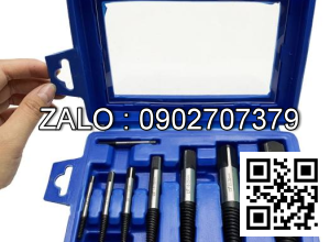 Bộ taro ren trái nhổ ốc vít gãy 8 cây (3-26mm) Tunuk dụng cụ mở ốc vít, mũi khoan lấy ốc gẫy