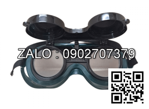 Kính hàn tròn 2 lớp trắng đen WG205