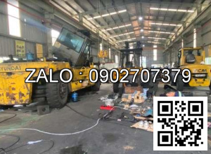 Xe nâng Vân Thiên Hùng sửa chữa xe nâng dầu 4.5 tấn Komatsu