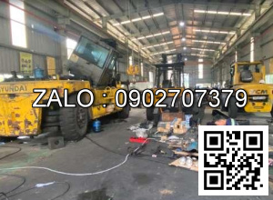 Xe nâng Vân Thiên Hùng sửa chữa xe nâng xăng 4.5 tấn Toyota