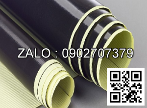Vải chịu nhiệt Teflon (PTFE), keo dính, chống tĩnh điện, màu đen