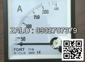 Đồng hồ kim Ampe 0-200A