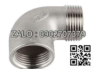 co góc 90 ren ngoài , ren trong Inox 201 2-1/2
