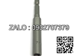 Đầu chụp bulong 19mm dài 80mm chuôi lục giác