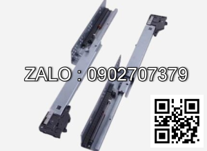 Ray âm 3 tầng giảm chấn mở toàn phần-khóa tay nhựa 450 ZUB