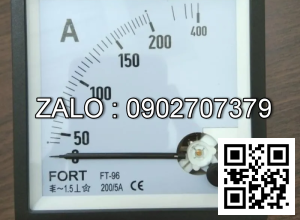 Đồng hồ kim Ampe 0-200A