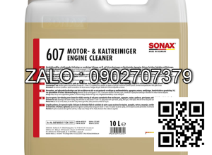 Nước rửa khoang máy ô tô Sonax Engine cold cleaner 607 10 lít