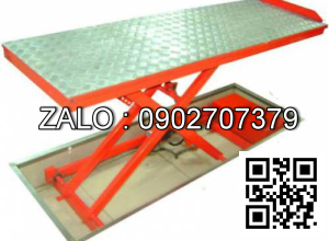 Bàn nâng sửa chửa xe máy 2 chức năng điện và đạp chân