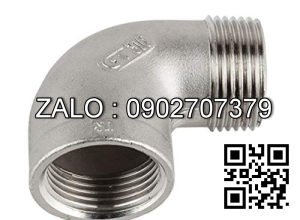 co góc 90 ren ngoài , ren trong Inox 201 2