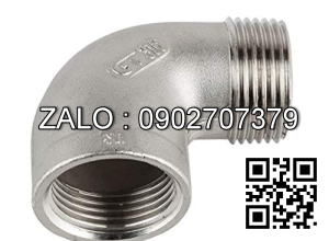 co góc 90 ren ngoài , ren trong Inox 201 4