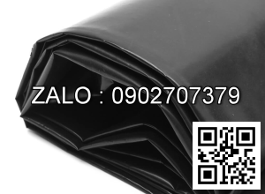 Bạt da 9700x900mm ( Bạt da màu đen 0,6mm x 900mm x 9,7m; gấp mép, luồn dây phi 10, đính khuyên phi 14 )