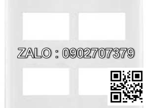 Mặt 4 thiết bị Schneider Zencelo A A84T04L_WE_G19 (Màu trắng)