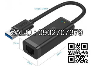 Cable USB ---> Lan 3.1 Unitek (Y3470BK)