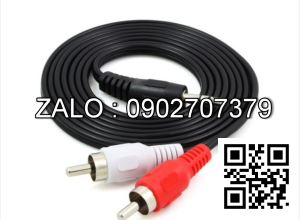 Cable Loa UNITEK YC-904 (1 Đầu 3.5mm Ra 2 Đầu AV Dài 1.5m)