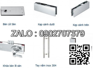 Bộ phụ kiện cửa kính cường lực VVP BH 1 năm
