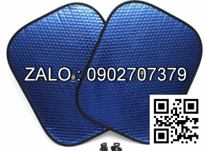 Bộ 2 tấm chắn nắng tròn xốp dày dặn cho xe ô tô - có núm hút cố định