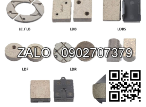 Bố má phanh khí nén 63x45x15MM