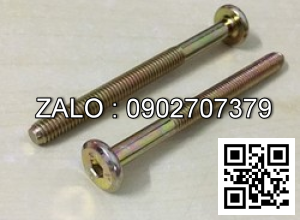 Bulong lục giác chìm đầu bằng ren lửng thép đen M1.4x3