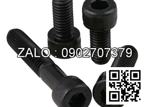 Bulong lục giác chìm đầu dù ren lửng thép đen M2x12