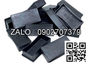 Nút cao su chữ nhật đóng bàn ghế sắt hộp 13x26mm