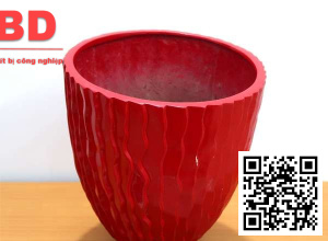 Chậu Composite  hình trứng vân sóng đứng