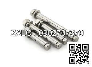 Tắc kê thép M16x120mm ( gồm: long đền, đai ốc )