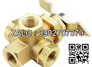 Van bi mạ kẽm ren trong ỏ giữa 6 ngã DN100