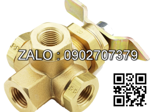 Van bi mạ kẽm ren ngoài ỏ giữa 6 ngã DN15