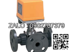 Van bi điện điều khiển nhựa mặt bích 3 ngã DN150