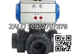 Van bi nhựa điều khí nén 3 ngã DN80