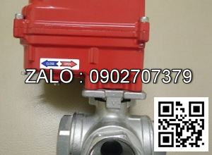 Van bi 3 ngã điều khiển điện inox DN15