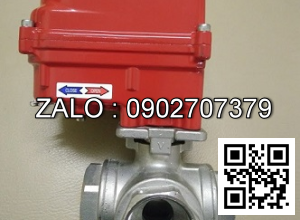 Van bi 3 ngã điều khiển điện inox DN135