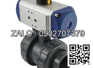 Van bi nhựa điều khí nén rắc co 2 ngã DN80