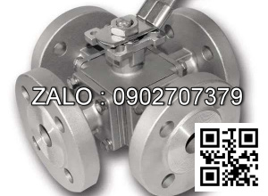 Van Inox 4 ngã mặt bích Ø 180