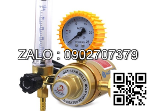 Đồng hồ hàn Mig dùng khí CO2 (Tiết kiệm khí Hàn) điện 220v (Ren ngoài)