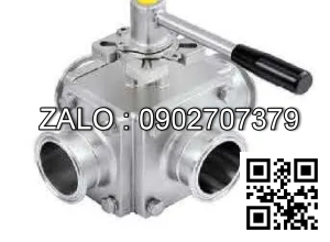 Van Inox 4 ngã không ren Ø 42