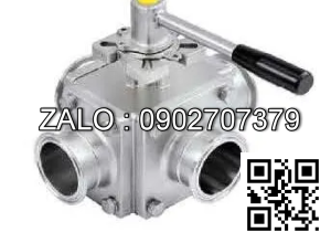 Van Inox 4 ngã không ren Ø 90