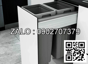 Thùng rác âm tủ giảm chấn BA400 – Eurogold