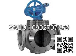 Van Inox 4 ngã mặt bích - điều khiển điện Ø 140