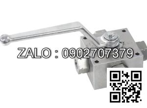 Van Inox 4 ngã ren trong thủy lực Ø 60