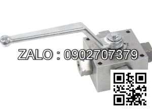 Van Inox 4 ngã ren trong thủy lực Ø 160