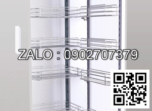 Hệ thống tủ kho 6 tầng inox 304 Fulco nan tròn fc0502c