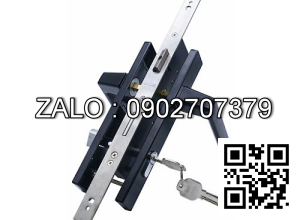 Khóa đơn điểm Kinlong màu đen cửa nhôm Xingfa