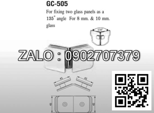 Kẹp kính nhà tắm VVP GC 505