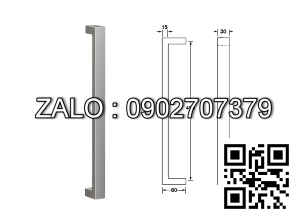 Tay Nắm Kéo Vuông L465mm Hafele 499.68.038