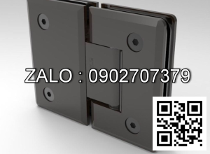 Bản lề kính kính 135º Hafele PVD xám ghi 499.05.859